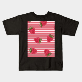 Cool Raspberry pattern Kids T-Shirt